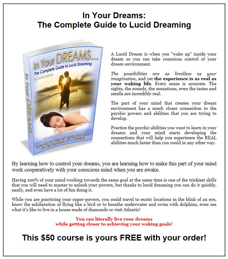 Lucid Dreaming for psychic development